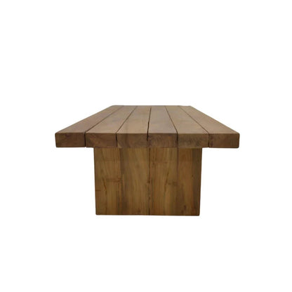 Lars Natural Wooden Patio Coffee Table-Outdoor Coffee Tables-Artesia-LOOMLAN
