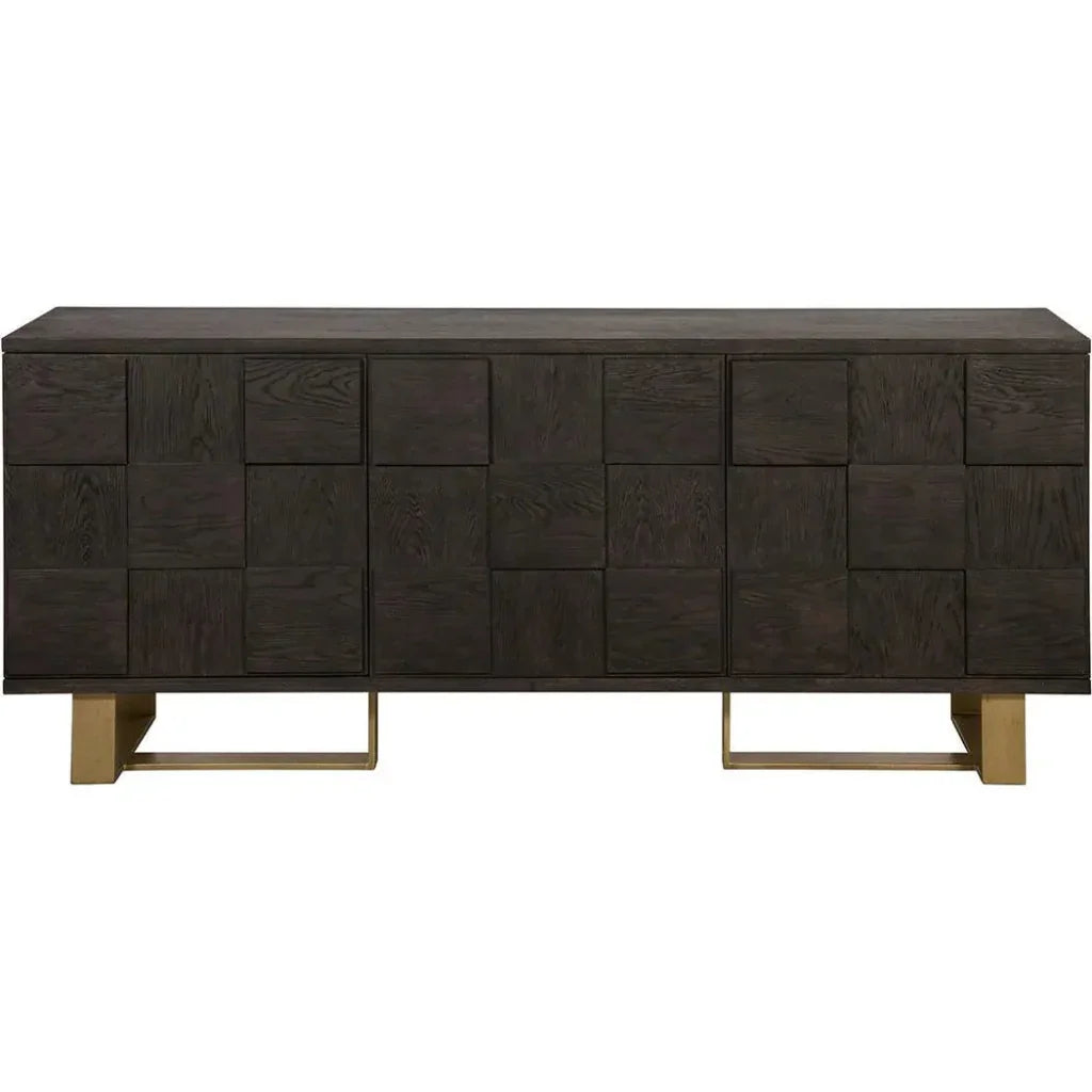 Lars Sideboard Antique Brass & Ample Storage - LOOMLAN - SUNPAN - Sideboards