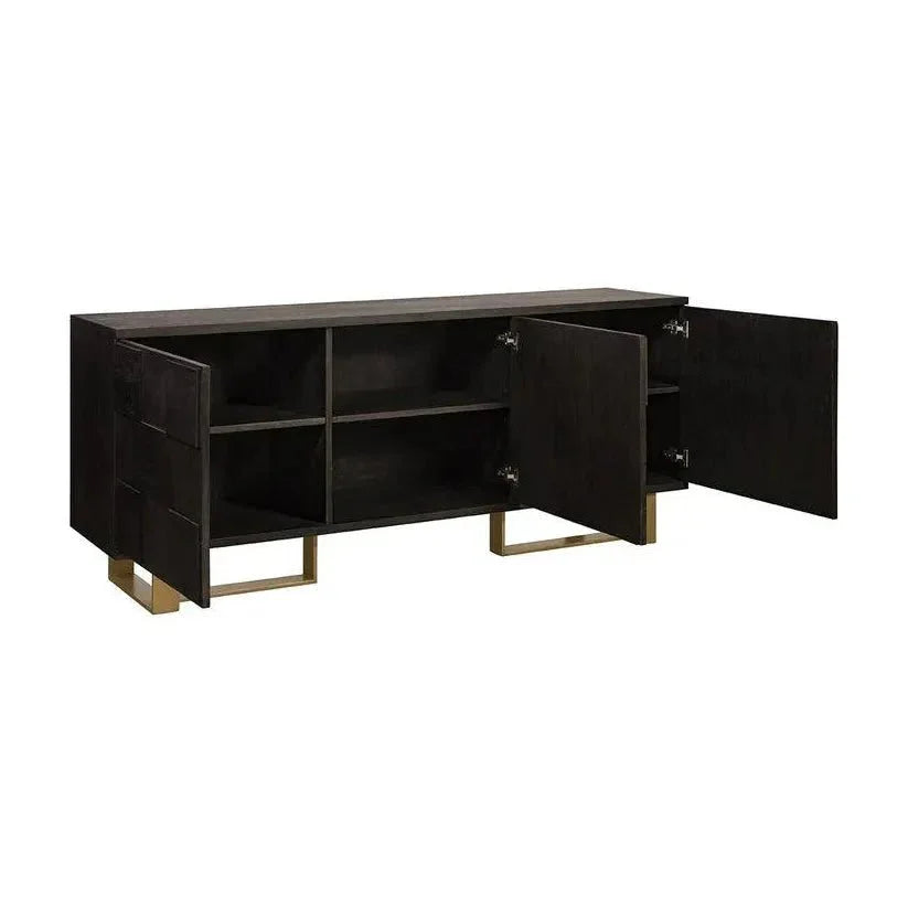 Lars Sideboard Antique Brass & Ample Storage - LOOMLAN - SUNPAN - Sideboards