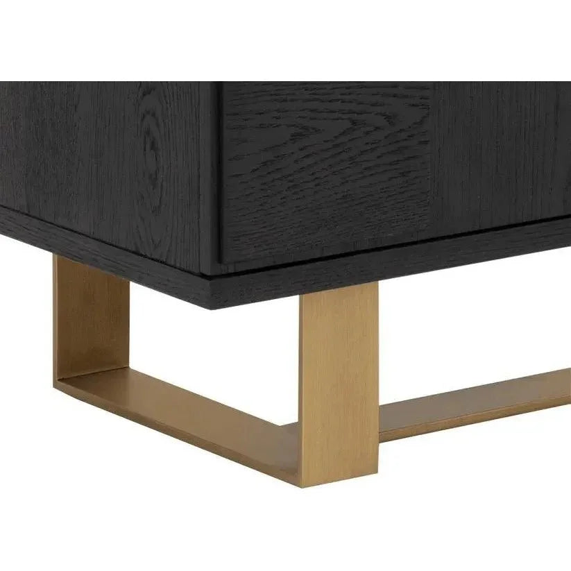 Lars Sideboard Antique Brass & Ample Storage - LOOMLAN - SUNPAN - Sideboards