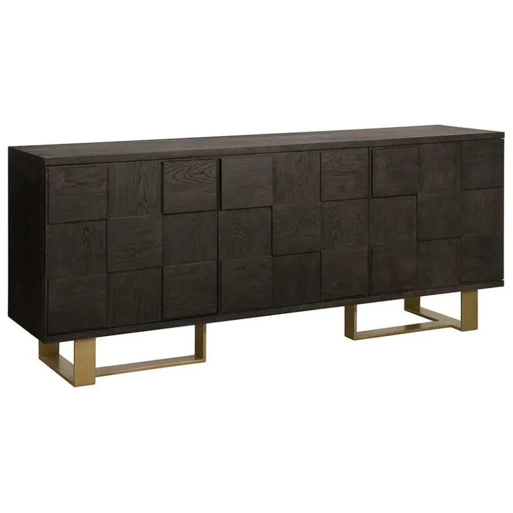 Lars Sideboard Antique Brass & Ample Storage - LOOMLAN - SUNPAN - Sideboards
