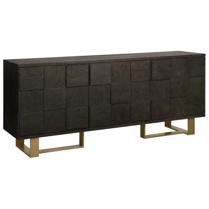 Lars Sideboard Antique Brass & Ample Storage - LOOMLAN - SUNPAN - Sideboards