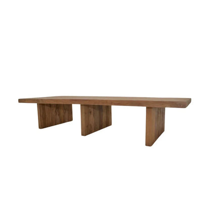 Lars Three Legs Wooden Patio Coffee Table-Outdoor Coffee Tables-Artesia-LOOMLAN