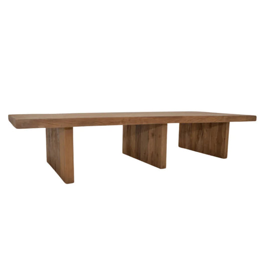 Lars Three Legs Wooden Patio Coffee Table-Outdoor Coffee Tables-Artesia-LOOMLAN