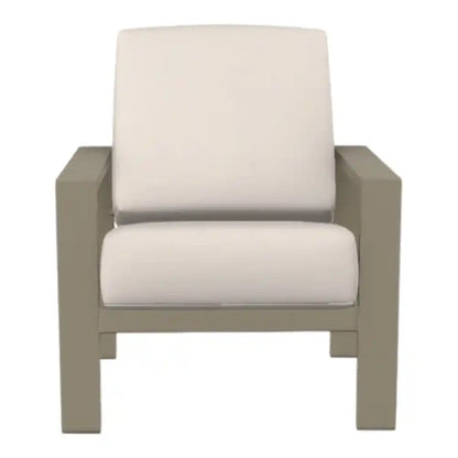 Larssen Deep Cushion Modern Arm Chair-Outdoor Accent Chairs-Telescope-LOOMLAN