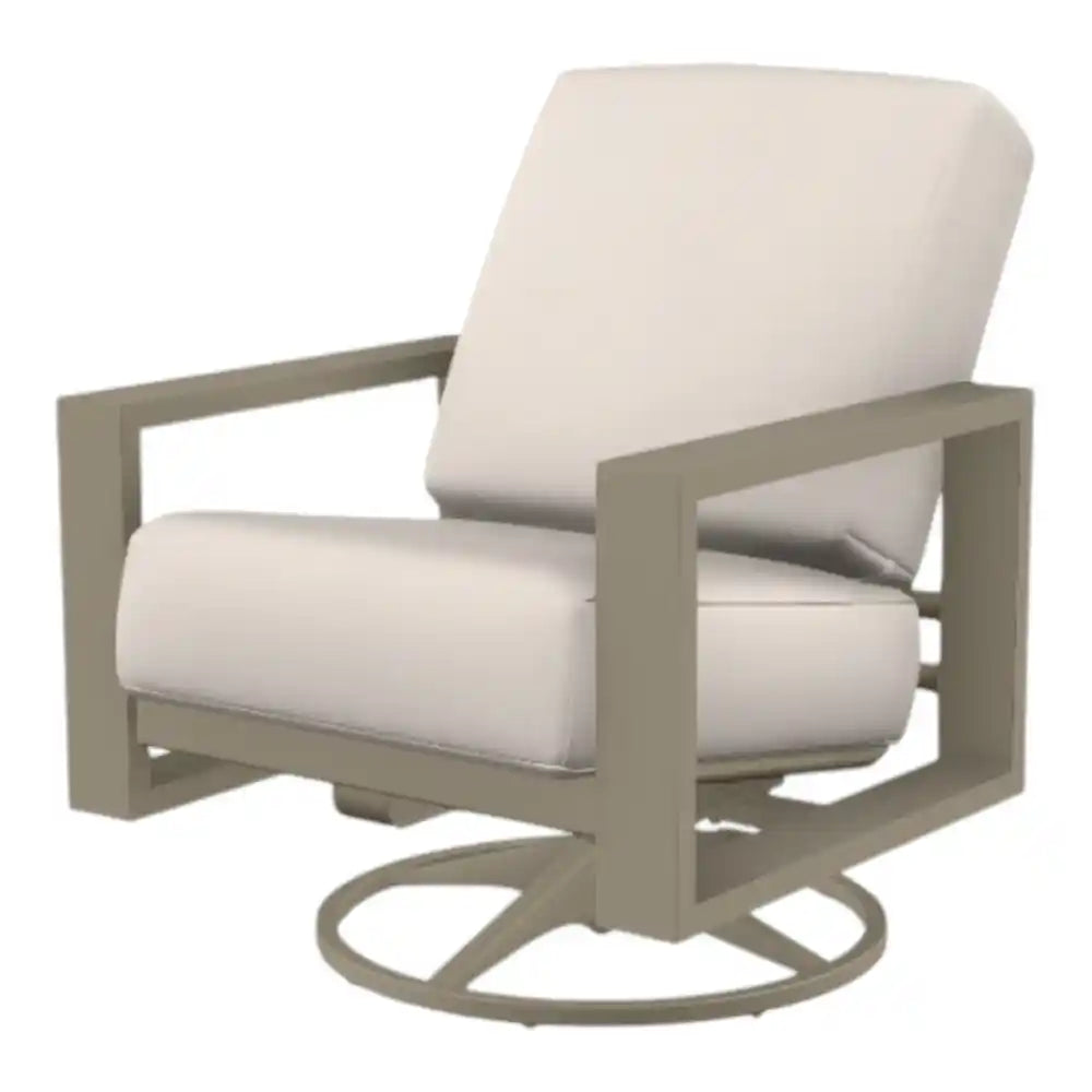 Larssen Swivel Rocker 360° Motion Lounge Chair-Outdoor Accent Chairs-Telescope-LOOMLAN