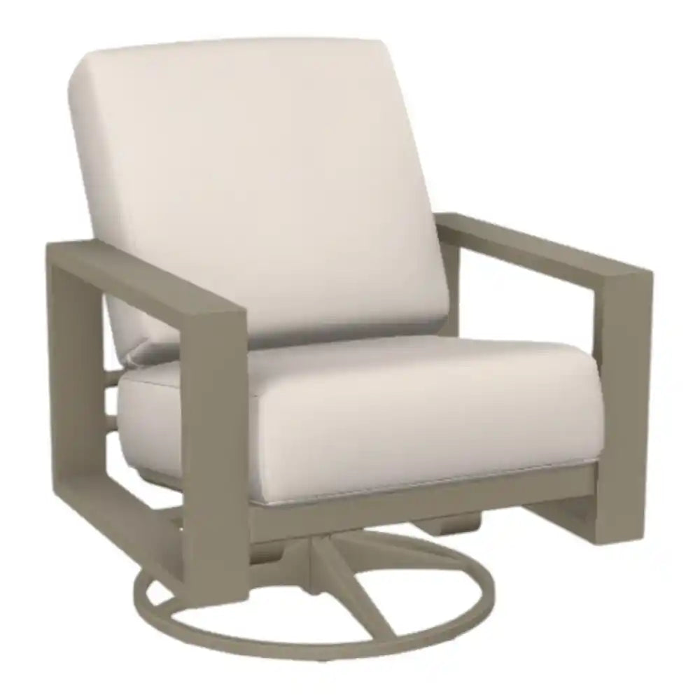 Larssen Swivel Rocker 360° Motion Lounge Chair-Outdoor Accent Chairs-Telescope-LOOMLAN