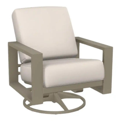 Larssen Swivel Rocker 360° Motion Lounge Chair-Outdoor Accent Chairs-Telescope-LOOMLAN