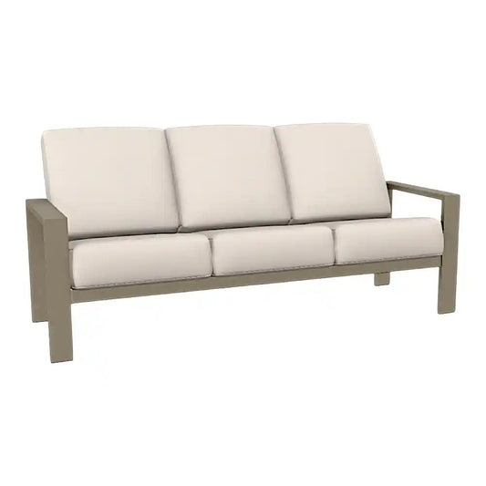 Larssen Aluminum d Deep Cushion Three - Seat Sofa - LOOMLAN - Telescope - Outdoor Sofas & Loveseats