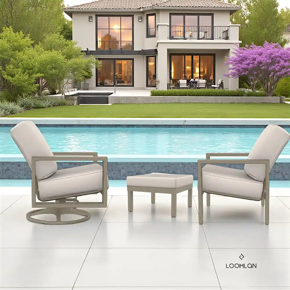Larssen Deep Cushion Comfortable Ottoman-Outdoor Ottomans-Telescope-LOOMLAN