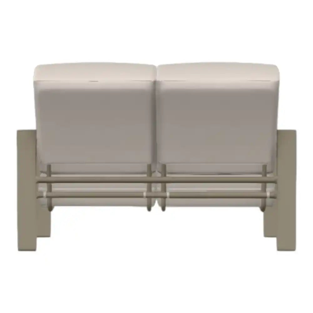 Larssen Deep Cushion Loveseat Durable Aluminum-Outdoor Modulars-Telescope-LOOMLAN