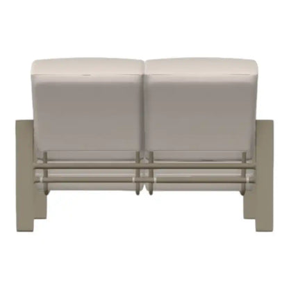 Larssen Deep Cushion Loveseat Durable Aluminum-Outdoor Modulars-Telescope-LOOMLAN