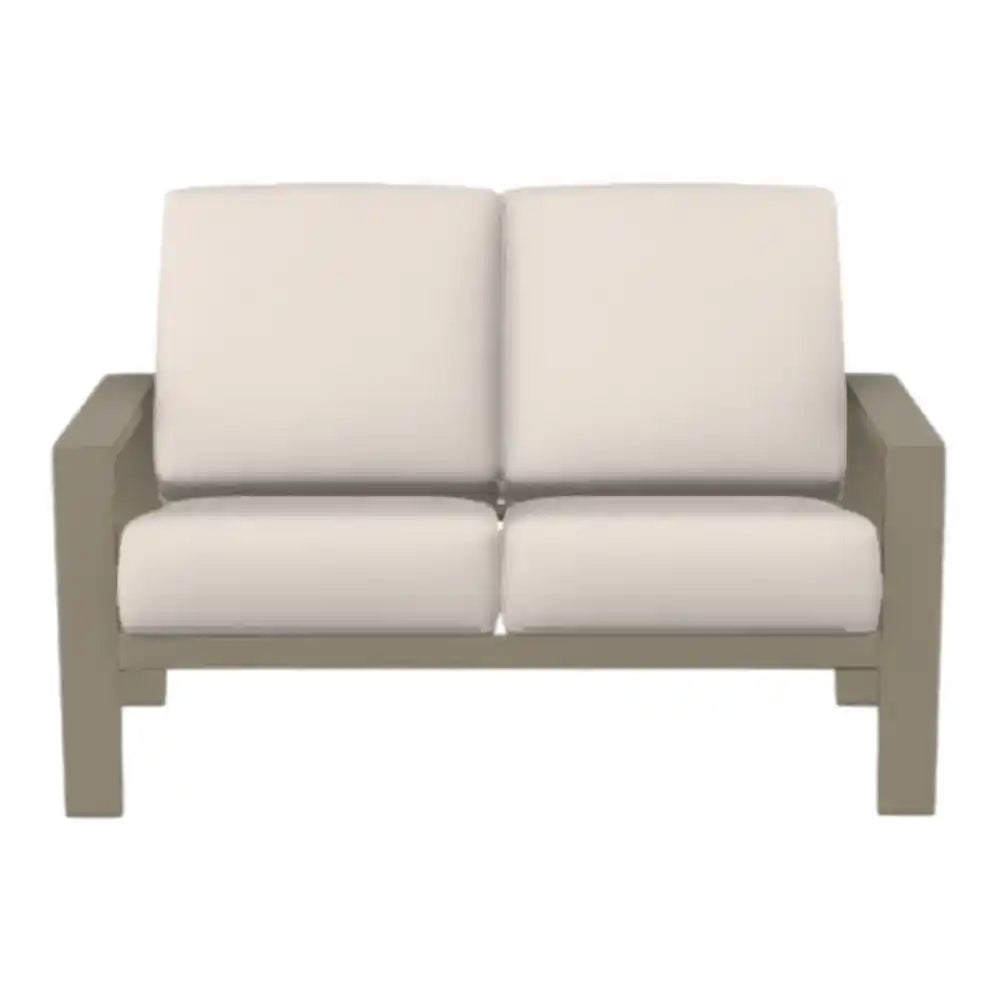 Larssen Deep Cushion Loveseat Durable Aluminum-Outdoor Modulars-Telescope-LOOMLAN