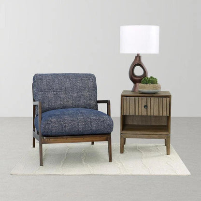 Las Vegas Lawrence Arm Chair - Royal Navy - LOOMLAN - LH Imports - Accent Chairs