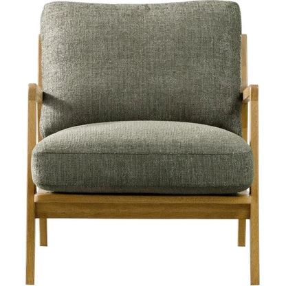 Las Vegas Lawrence Wood Grey Arm Chair - LOOMLAN - LH Imports - Accent Chairs
