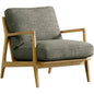 Las Vegas Lawrence Wood Grey Arm Chair - LOOMLAN - LH Imports - Accent Chairs