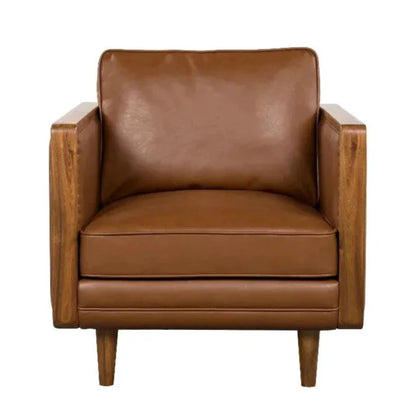 Las Vegas Mandalay Leather Club Chair - LOOMLAN - LH Imports - Club Chairs