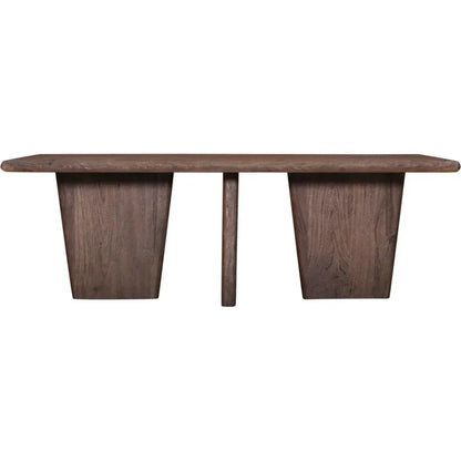 Lasso Wood Brown Rectangular Cocktail Table - LOOMLAN - Bassett Mirror - Coffee Tables