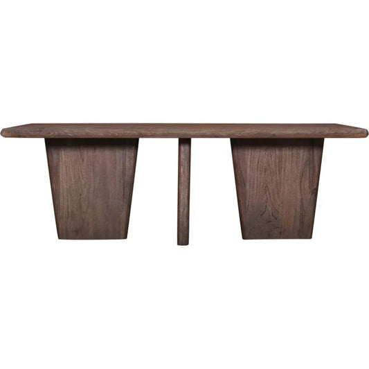 Lasso Wood Brown Rectangular Cocktail Table - LOOMLAN - Bassett Mirror - Coffee Tables