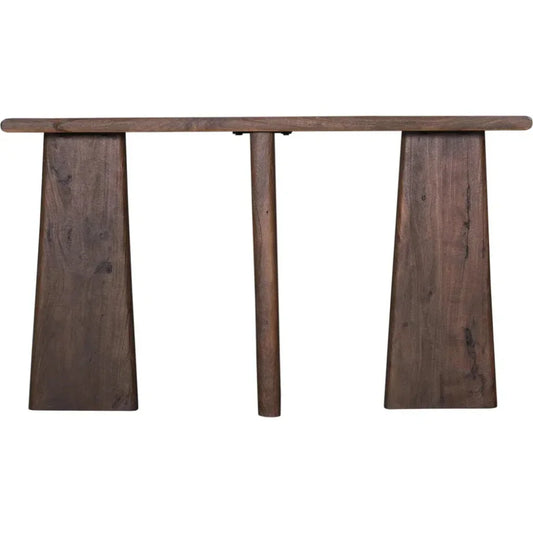 Lasso Wood Brown Rectangular Console Table - LOOMLAN - Bassett Mirror - Console Tables