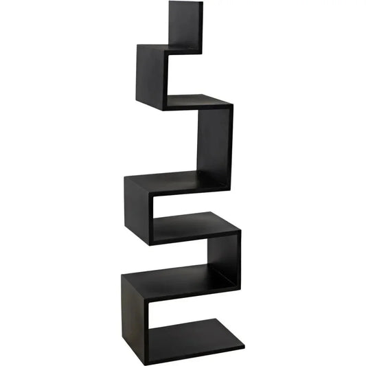 Laszlo Black Steel Etagere-Etageres-Noir-LOOMLAN