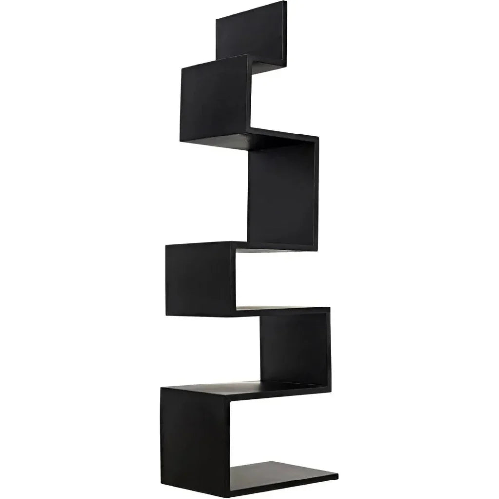 Laszlo Black Steel Etagere-Etageres-Noir-LOOMLAN