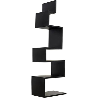 Laszlo Black Steel Etagere-Etageres-Noir-LOOMLAN