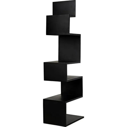 Laszlo Black Steel Etagere-Etageres-Noir-LOOMLAN