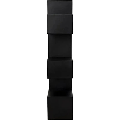 Laszlo Black Steel Etagere-Etageres-Noir-LOOMLAN