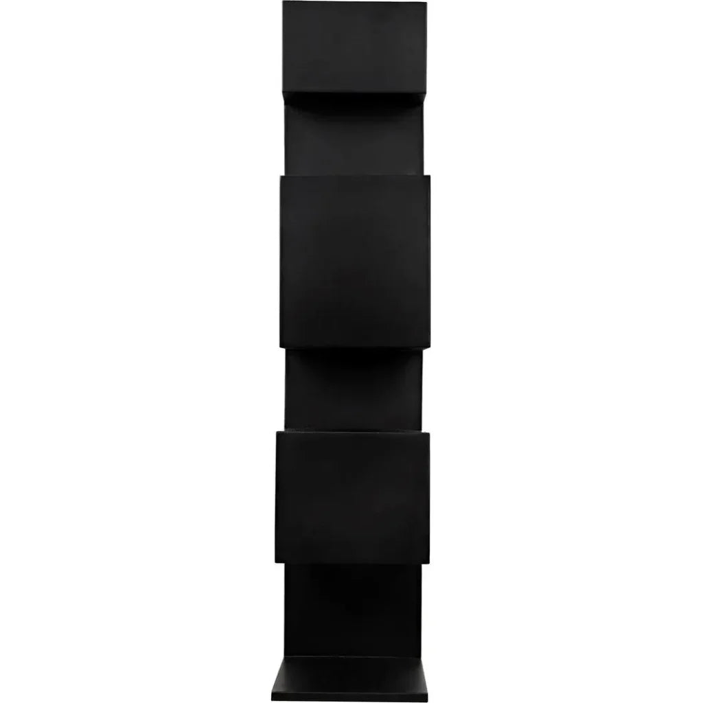 Laszlo Black Steel Etagere-Etageres-Noir-LOOMLAN