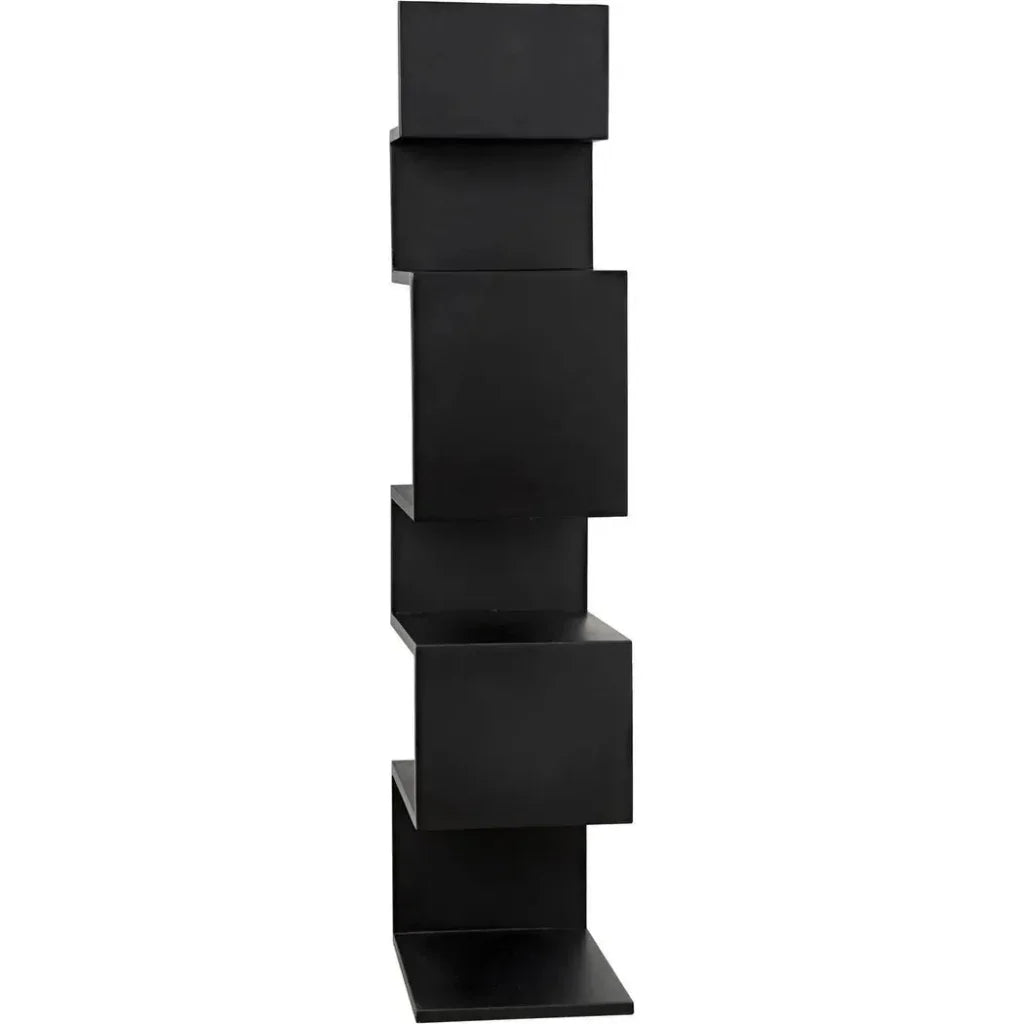 Laszlo Black Steel Etagere-Etageres-Noir-LOOMLAN