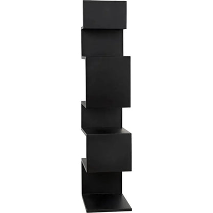 Laszlo Black Steel Etagere-Etageres-Noir-LOOMLAN
