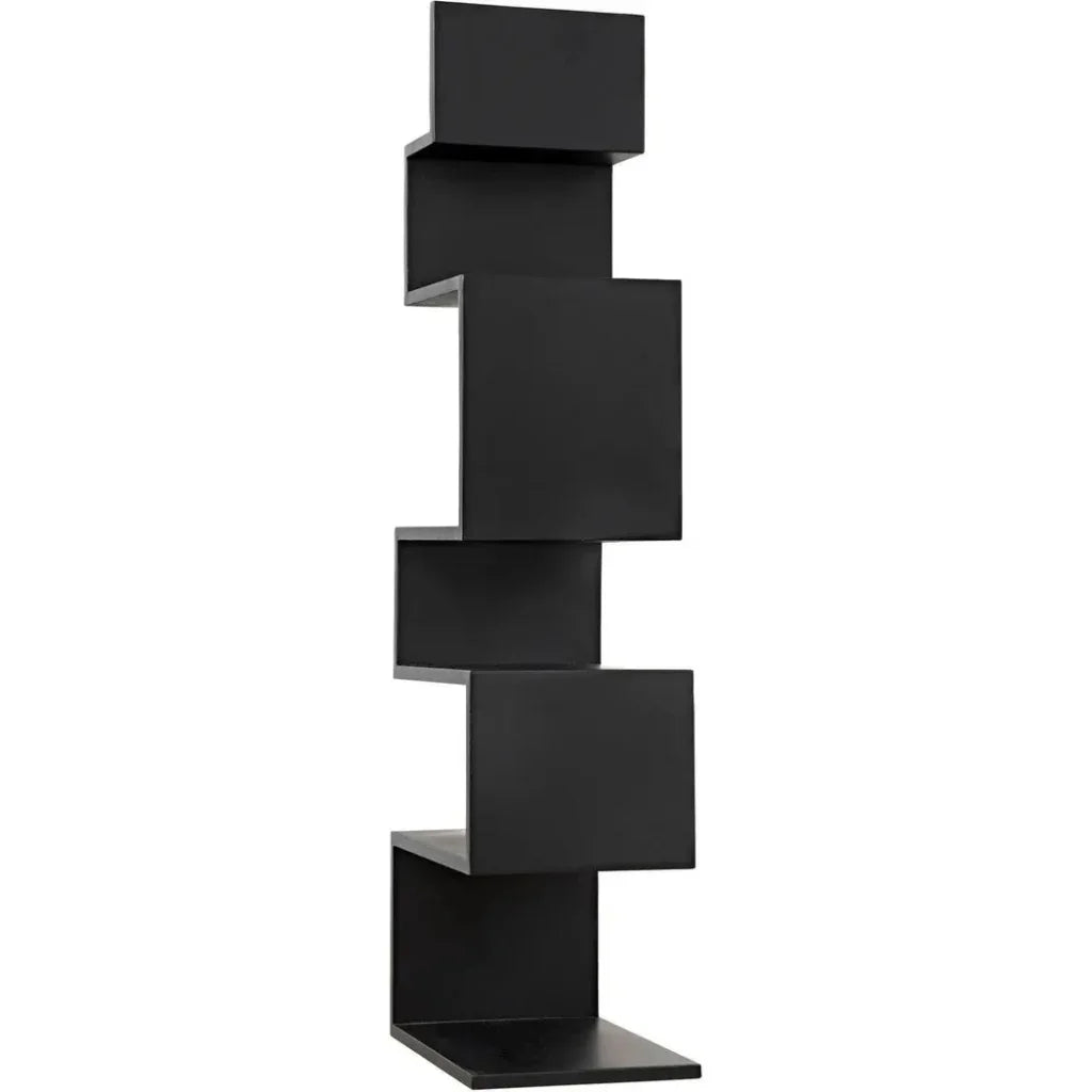 Laszlo Black Steel Etagere-Etageres-Noir-LOOMLAN