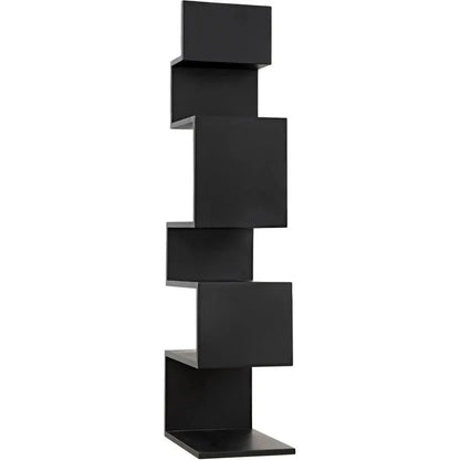 Laszlo Black Steel Etagere-Etageres-Noir-LOOMLAN