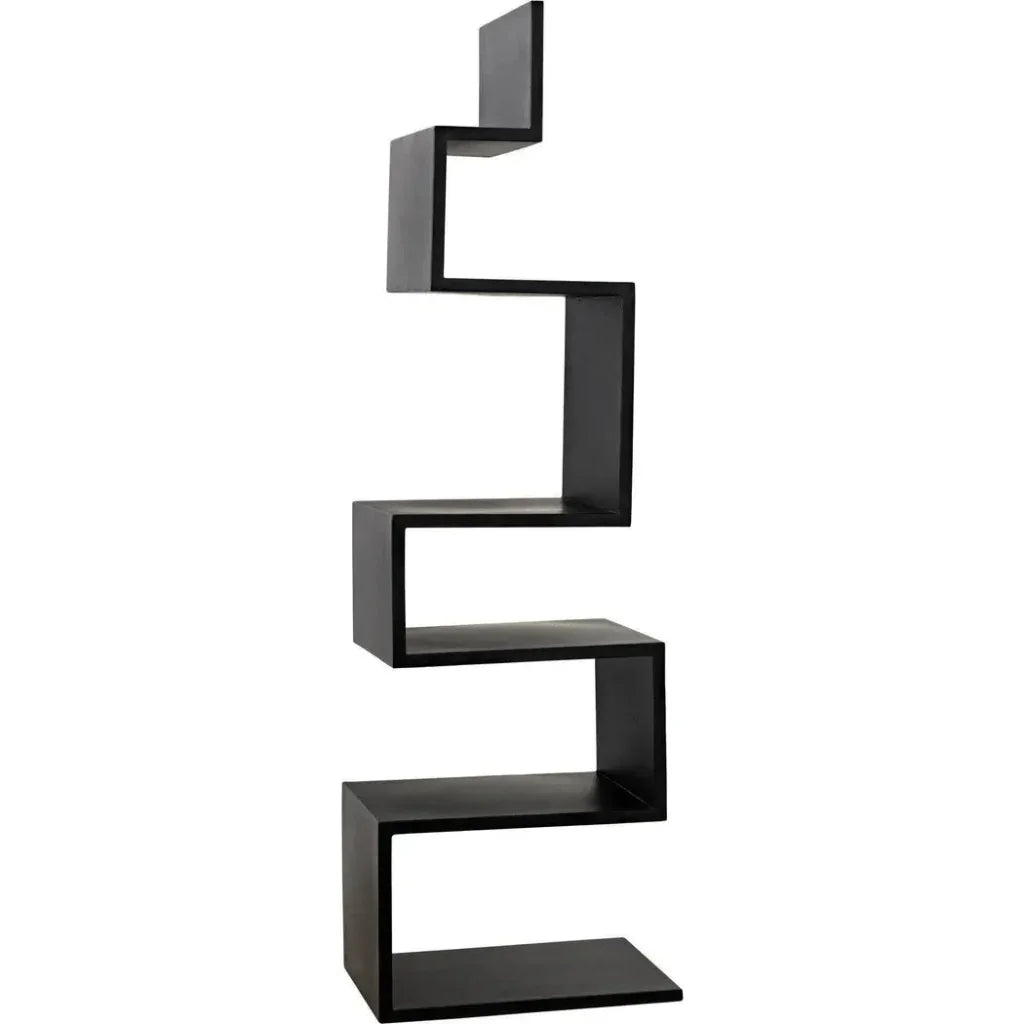 Laszlo Black Steel Etagere-Etageres-Noir-LOOMLAN