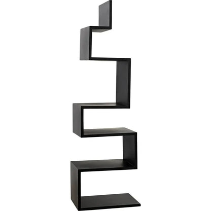 Laszlo Black Steel Etagere-Etageres-Noir-LOOMLAN