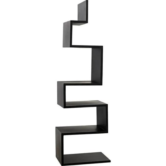Laszlo Black Steel Etagere-Etageres-Noir-LOOMLAN