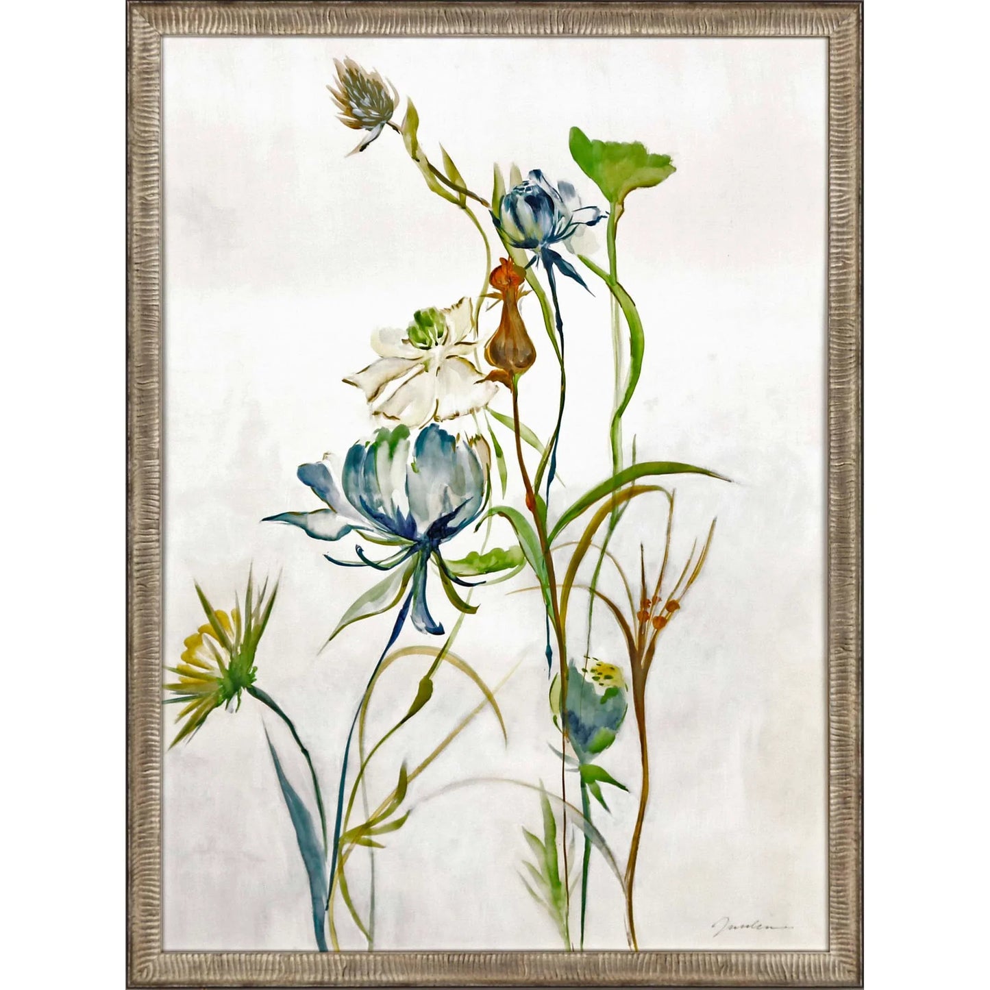 Late Summer Wildflower Wood Multi Framed Wall Art