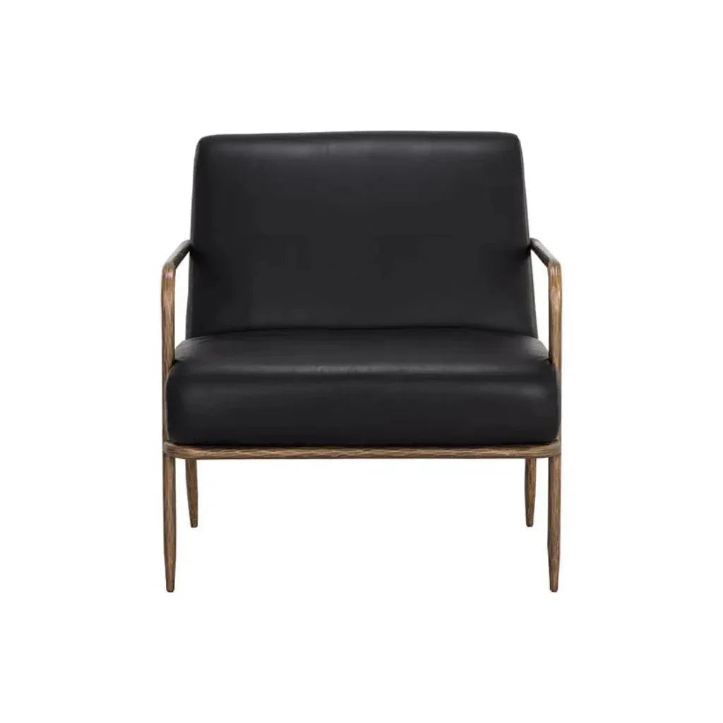 Lathan Leather Lounge Chair - LOOMLAN - SUNPAN - Accent Chairs