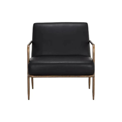 Lathan Leather Lounge Chair - LOOMLAN - SUNPAN - Accent Chairs