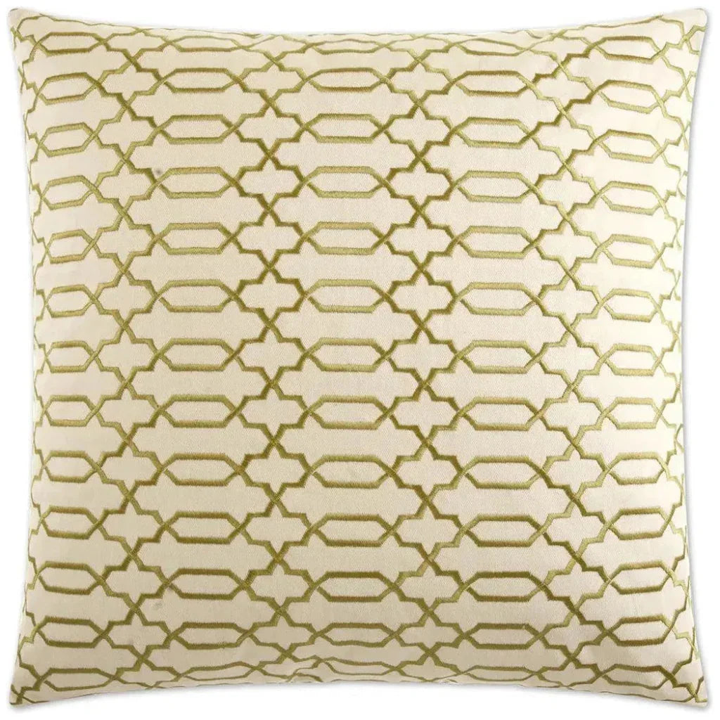 Lattice Brown Throw Pillow With Insert - LOOMLAN - D.V. Kap - Throw Pillows