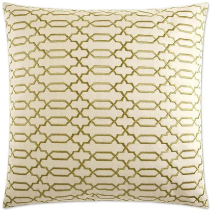 Lattice Brown Throw Pillow With Insert - LOOMLAN - D.V. Kap - Throw Pillows