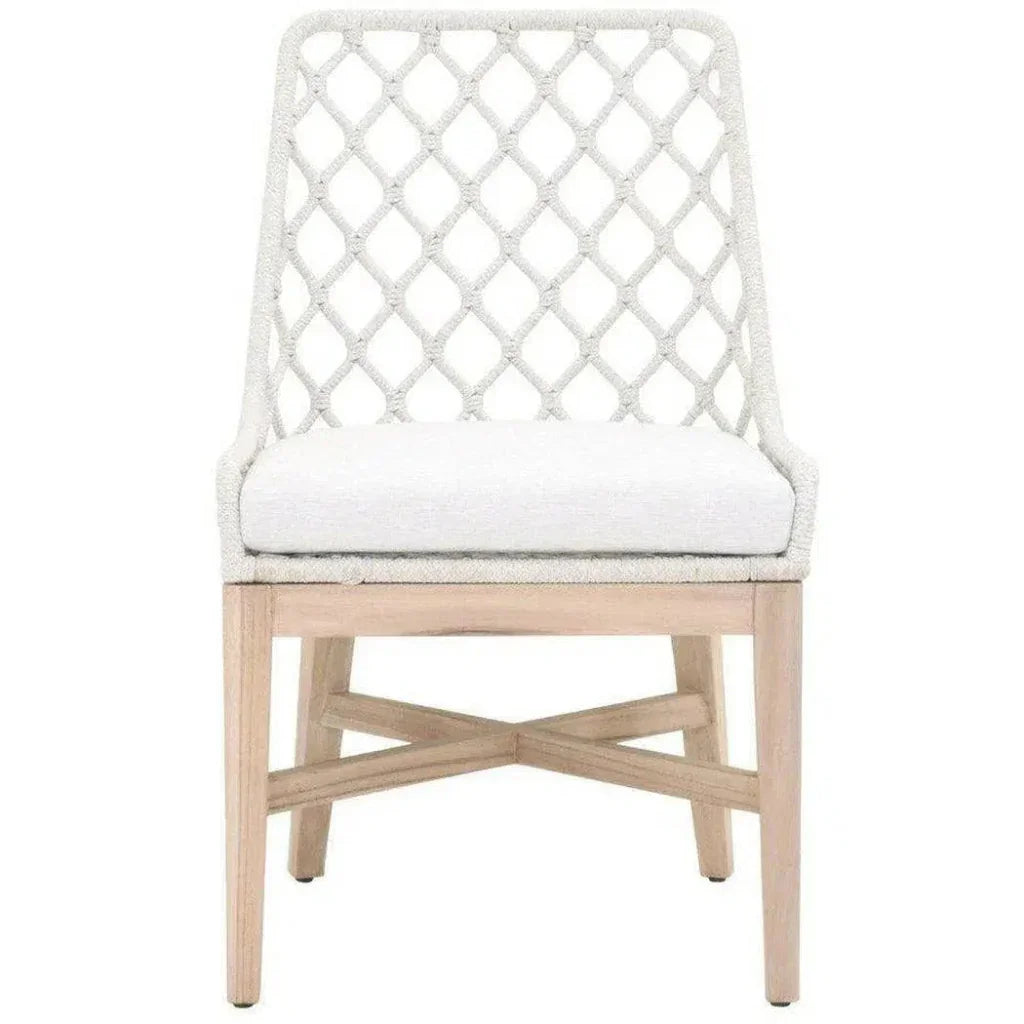 Lattis Outdoor Dining Chair Rope & Teak Wood-Outdoor Dining Chairs-Essentials For Living-LOOMLAN