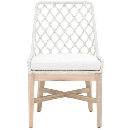 Lattis Outdoor Dining Chair Rope & Teak Wood-Outdoor Dining Chairs-Essentials For Living-LOOMLAN