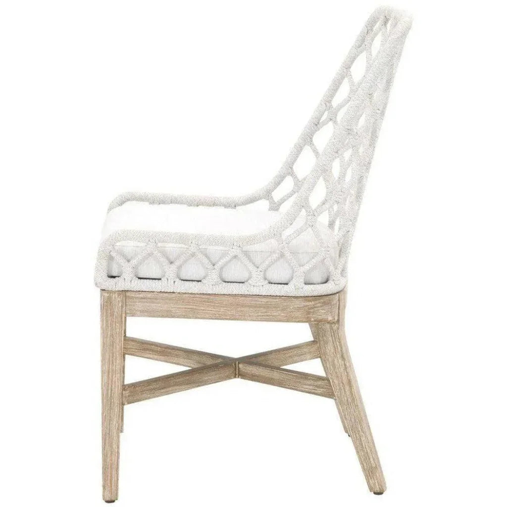 Lattis Outdoor Dining Chair Rope & Teak Wood-Outdoor Dining Chairs-Essentials For Living-LOOMLAN