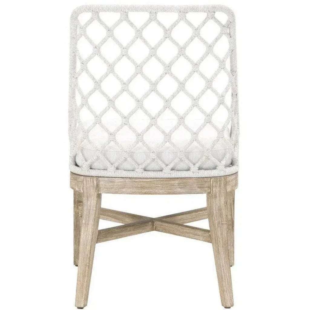 Lattis Outdoor Dining Chair Rope & Teak Wood-Outdoor Dining Chairs-Essentials For Living-LOOMLAN
