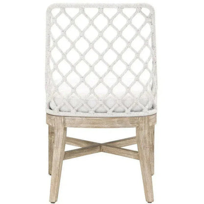 Lattis Outdoor Dining Chair Rope & Teak Wood-Outdoor Dining Chairs-Essentials For Living-LOOMLAN