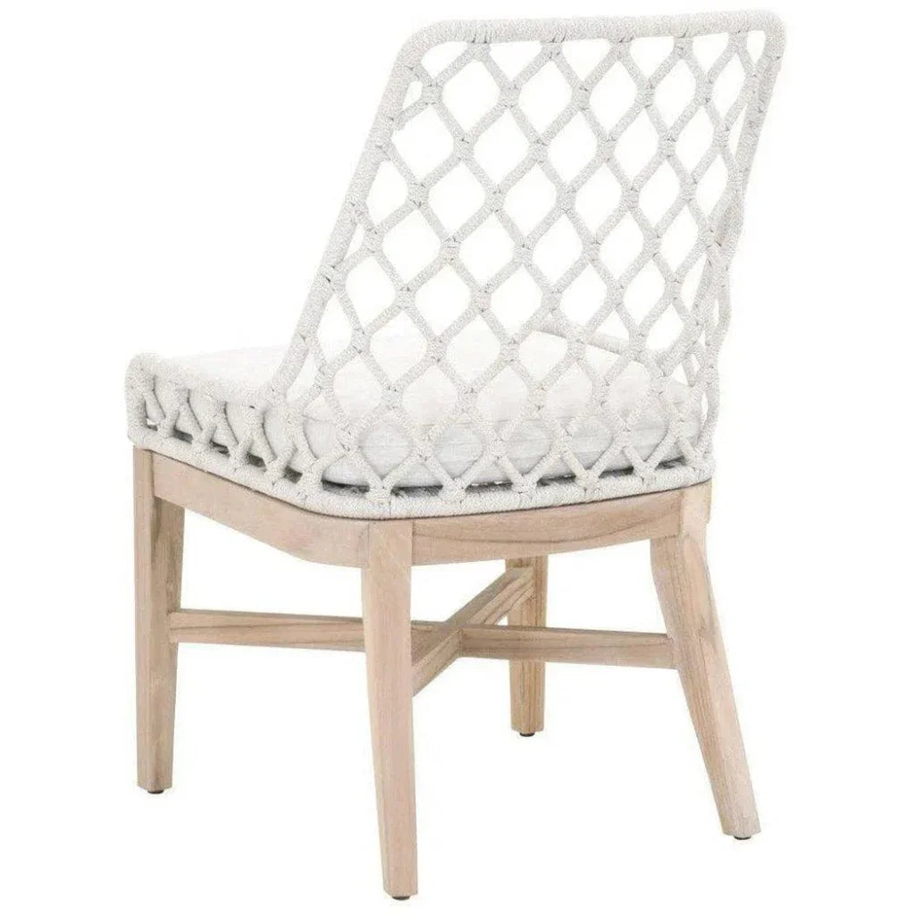 Lattis Outdoor Dining Chair Rope & Teak Wood-Outdoor Dining Chairs-Essentials For Living-LOOMLAN