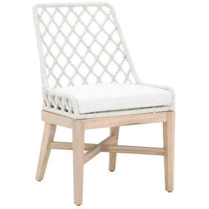 Lattis Outdoor Dining Chair Rope & Teak Wood-Outdoor Dining Chairs-Essentials For Living-LOOMLAN