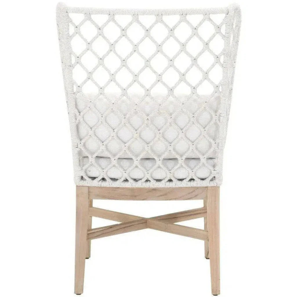 Lattis Outdoor Wing Chair Rope & Teak Wood-Outdoor Dining Chairs-Essentials For Living-LOOMLAN